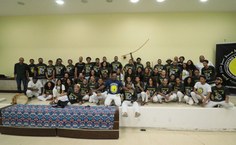 Turma participante do evento no Auditório Professora Vera Rocha