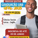 Ufal lança edital com 250 vagas para graduação a distância em dois cursos