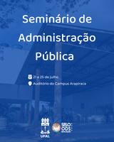 Seminário de Administração Pública terá debates sobre desenvolvimento