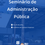Seminário de Administração Pública terá debates sobre desenvolvimento