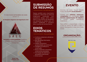 Simpósio Alagoano de Engenharia Civil está com inscrições abertas