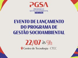 Centro de Tecnologia lança Programa de Gestão Socioambiental