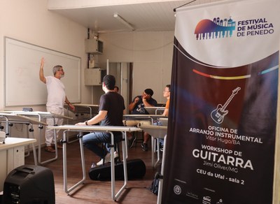 Oficina de Arranjo Instrumental realizada no Femupe 2024