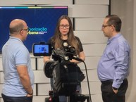 Gravações nos estúdios da Unesp