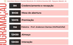 Eventos ocorrem nos dias 6 e 7 de outubro em Maceió; interessados têm até o dia 1º de outubro para se inscrever