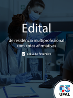 Ufal lança edital de residência multiprofissional com cotas afirmativas