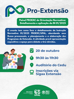 Ufal realiza painel para orientar cursos sobre a extensão curricularizada