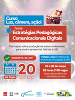 Inscrições abertas para formação sobre produção de aulas e videoaulas