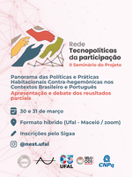 Ufal vai sediar 2° Seminário da Rede Tecnopolíticas da Participação