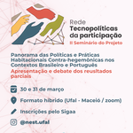 Ufal vai sediar 2° Seminário da Rede Tecnopolíticas da Participação