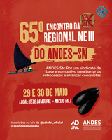 Adufal sedia 65º Encontro da Regional Nordeste do Andes-SN