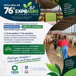 Ceca retoma participação da Ufal na Expoagro com ações de ensino, pesquisa e extensão