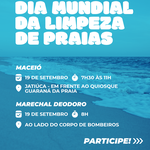 Ufal participa do Dia Mundial da Limpeza de Praias no próximo sábado (19)
