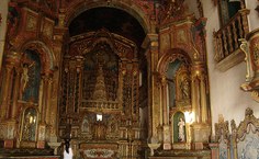 Altar da Igreja Nossa Senhora das Correntes, Penedo-AL. Foto: Gustavo Menezes