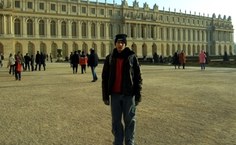 Jalon no jardim do Palácio de Versalhes, França