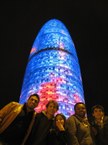 Torre Agbar à noite, Barcelona