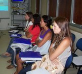 estudantes participam de oficinas sobre hanseniase