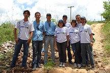 Técnicos da Usina Caeté e pesquisadores da Ufal envolvidos no projeto ambiental