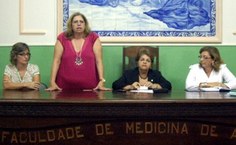 Diretora do ICBS, Therezinha Calado, saúda os alunos