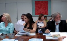 Prefeita de Piranhas, Melina de Freitas, ao lado da Secretária Kátia Born