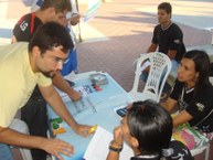 Estudantes no Dia Mundial da Saúde