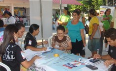 Estudantes no Dia Mundial da Saúde