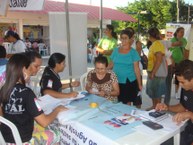 Estudantes no Dia Mundial da Saúde