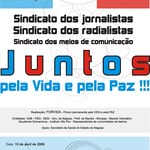 Comunicadores se mobilizam pela paz