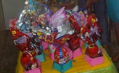 Também não faltaram ovos de chocolate