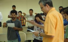 Novos docentes fazem juramento do servidor público