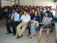 Auditório lotado para as palestras