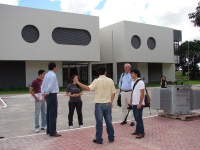 Técnicos da Sun em visita à obra da RTCCV