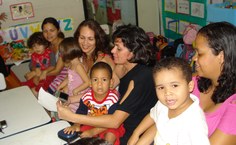 As mães interagiram mais entre si e com os coleguinhas de seus filhos
