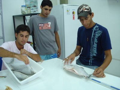 Alunos de Engenharia de Pesca