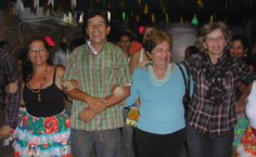 Reitora participou da festa