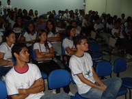 Auditório lotado para as palestras