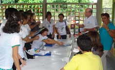 oficina com os funcionários da Ufal