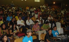 Auditório lotado para a palestra