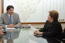 Reitora Ana Dayse e o ministro da Educação, Fernando Haddad