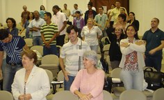 Dinâmicas e muita animação no treinamento