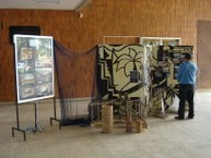 Exposição no hall da Reitoria