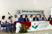 mesa de abertura da II Semana de Zootecnia do campus Arapiraca