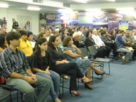 Estudantes e profissionais da área compareceram ao lançamento (Foto: Anny Rochelly)