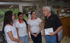 Assessoria de comunicação da Ufal aproveitando para aprender com o mestre