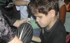 Escola de Cegos visita o Museu