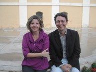 Peri Brandão, terapeuta, e Leda Almeida, diretora do museu