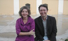 Peri Brandão, terapeuta, e Leda Almeida, diretora do museu