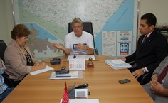 Ao lado do governador, a reitora Ana Dayse e o procurador-chefe do MPT, Rodrigo alencar