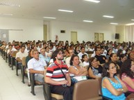 auditório lotado para a cerimônia