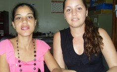 Celmíria da Costa e Jediane Freitas fazem parte da equipe organizadora do evento